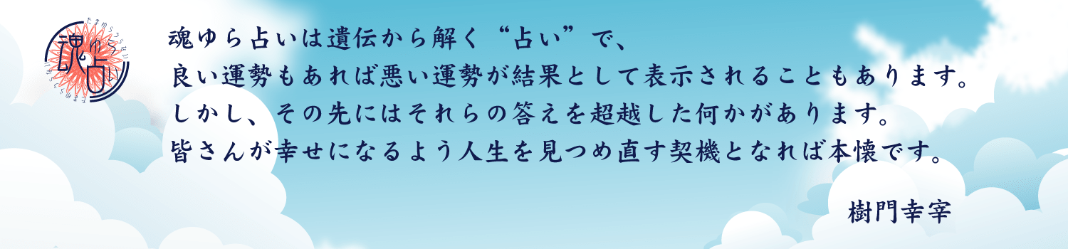 姓名判断 魂ゆら占い 樹門幸宰