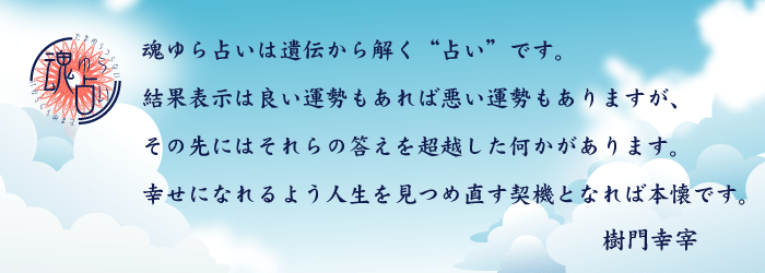 姓名判断 魂ゆら占い 樹門幸宰